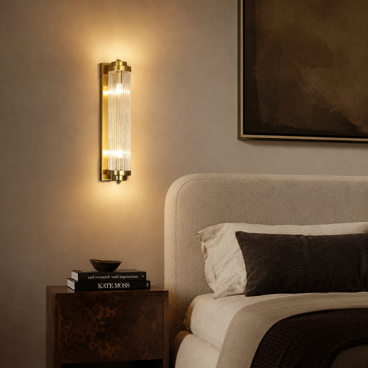Crystal Wall Light - Luxury Living Room Sconce