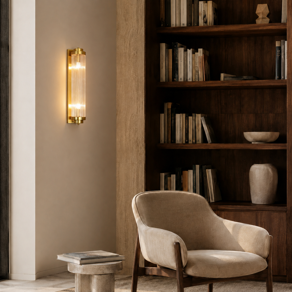 Crystal Wall Light - Luxury Living Room Sconce