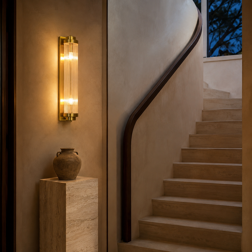 Crystal Wall Light - Luxury Living Room Sconce