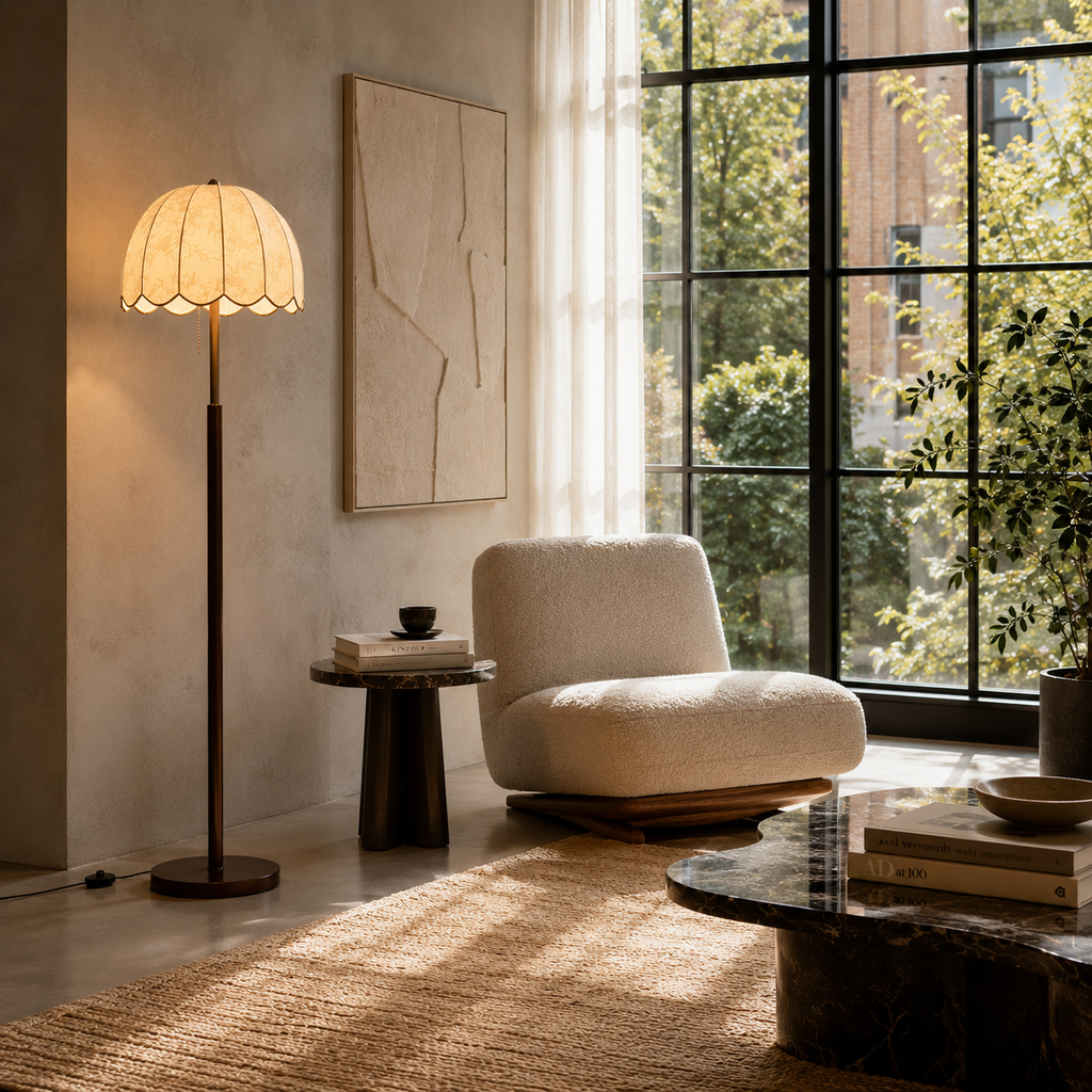 LED Floor Lamp - Minimalist Dimmable Living Room Lamp