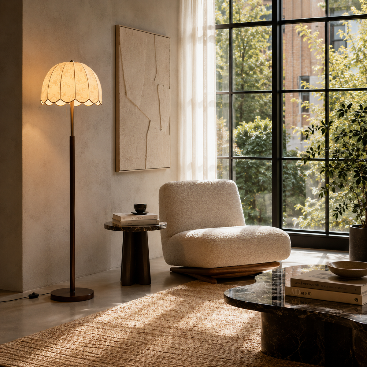 LED Floor Lamp - Minimalist Dimmable Living Room Lamp