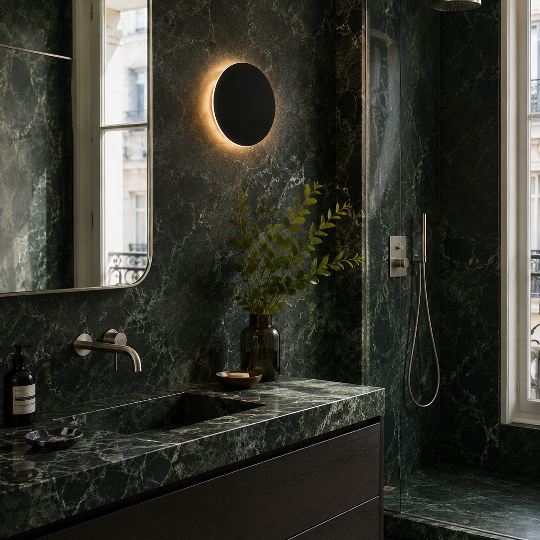 Eclipse Wall Light - Round 20cm LED Bedside Sconce