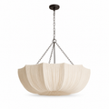 Fabric Chandelier - Retro Iron Chain Japanese Ceiling Light