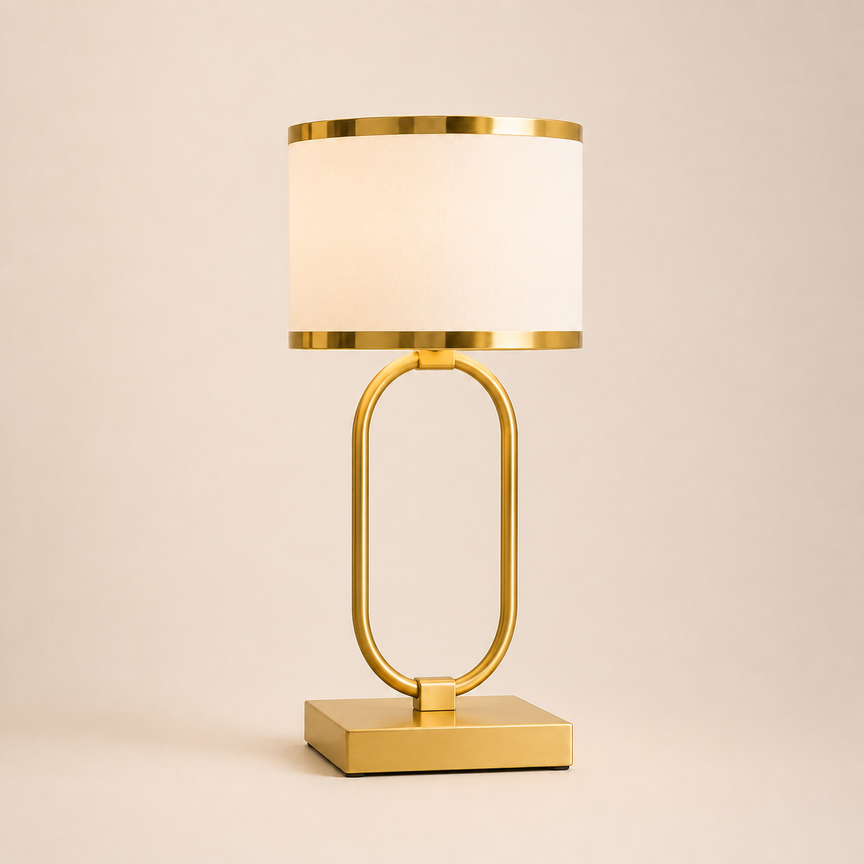 Fabric Table Lamp - Modern Bedside and Living Room Lamp