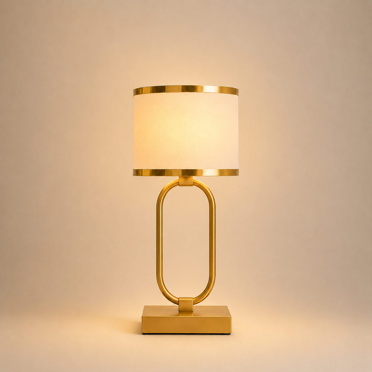 Fabric Table Lamp - Modern Bedside and Living Room Lamp