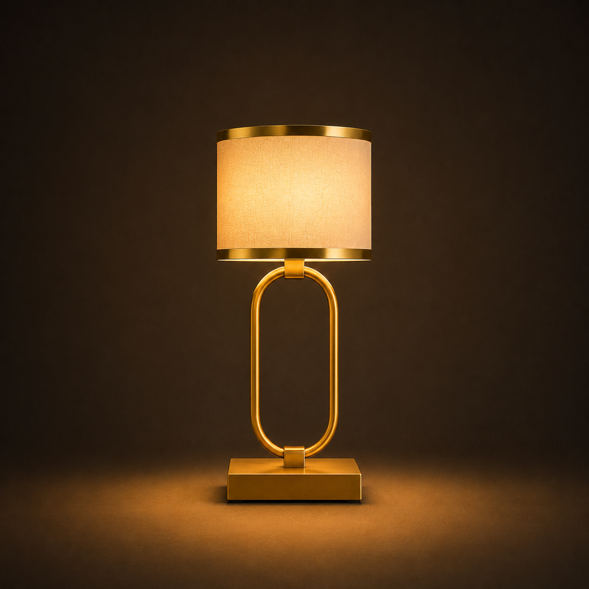 Fabric Table Lamp - Modern Bedside and Living Room Lamp