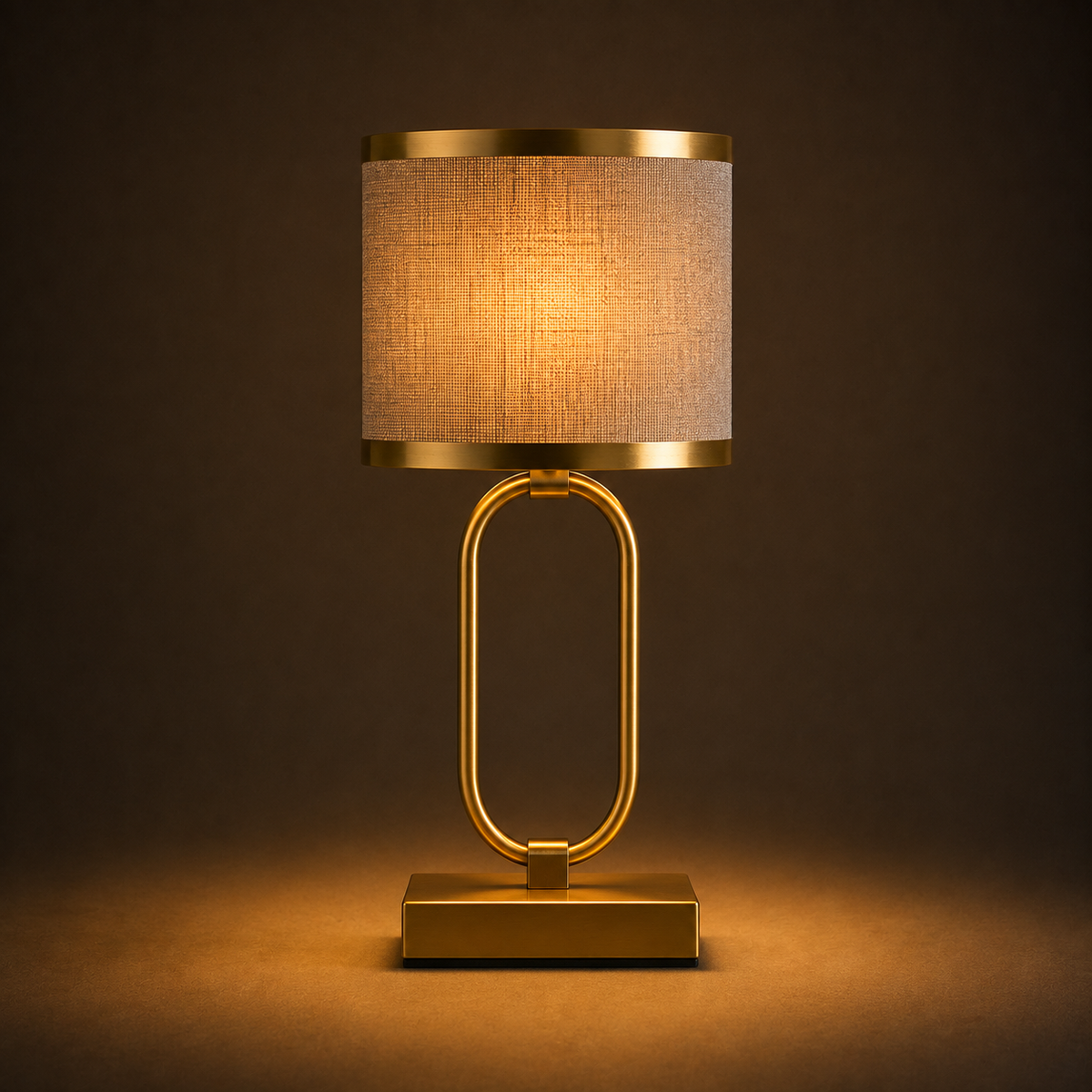 Fabric Table Lamp - Modern Bedside and Living Room Lamp