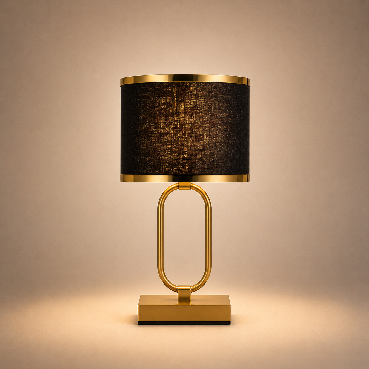 Fabric Table Lamp - Modern Bedside and Living Room Lamp