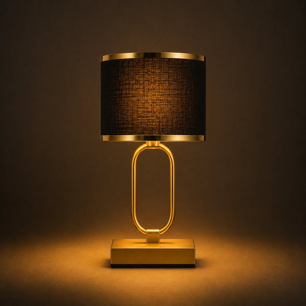 Fabric Table Lamp - Modern Bedside and Living Room Lamp