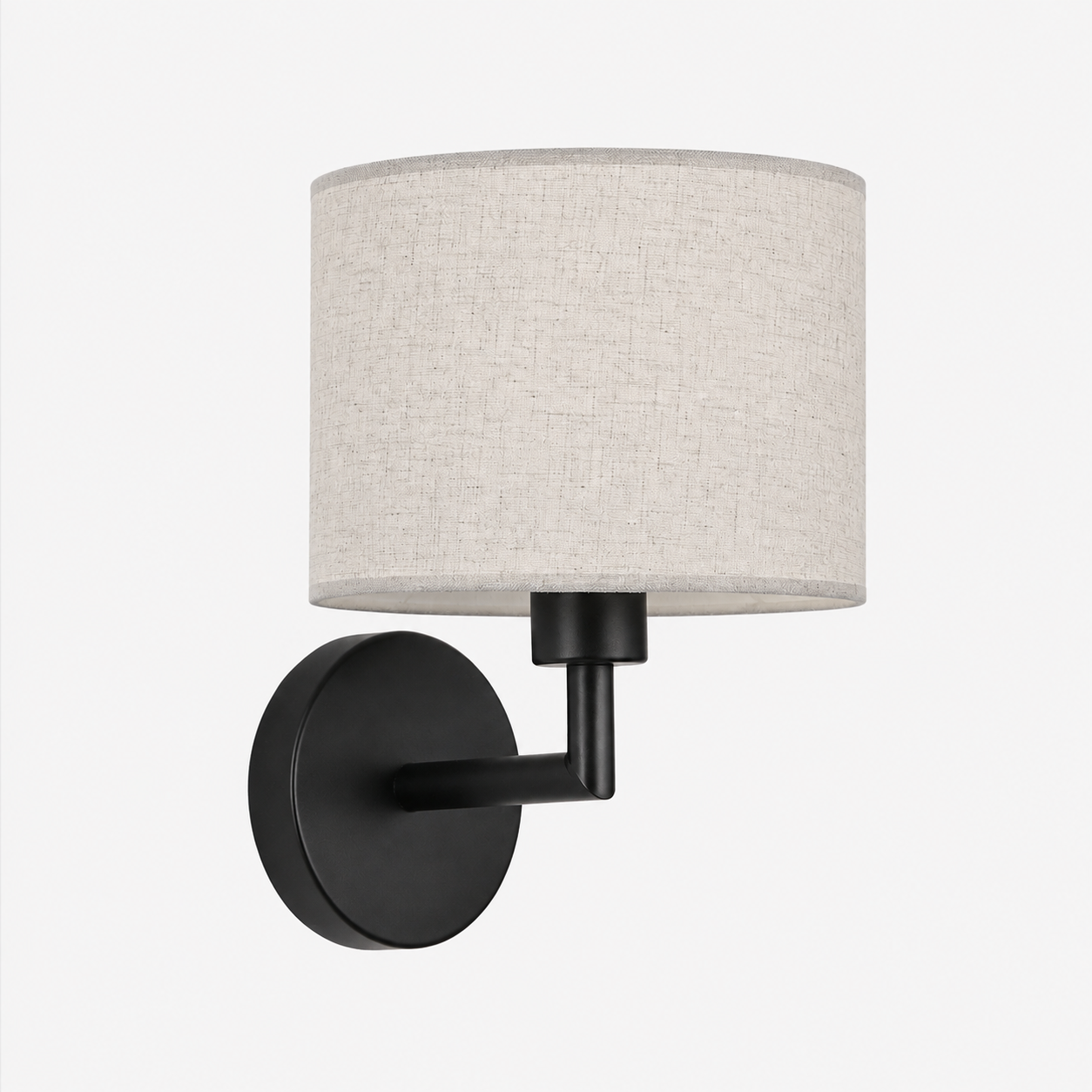 Fabric Wall Light - Adjustable Bedside Reading Sconce