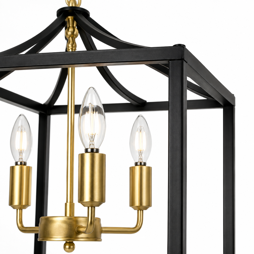 Farmhouse Chandelier - Retro Iron Dining Light