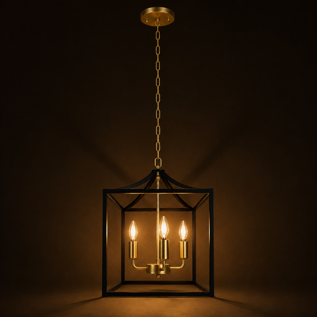 Farmhouse Chandelier - Retro Iron Dining Light