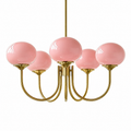 Frosted  5 glass Ball Chandelier - Nordic Pendant Light