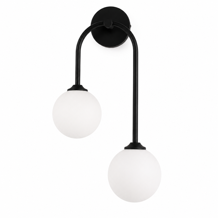Glass Ball Wall Light - Nordic Double Bedroom Sconce