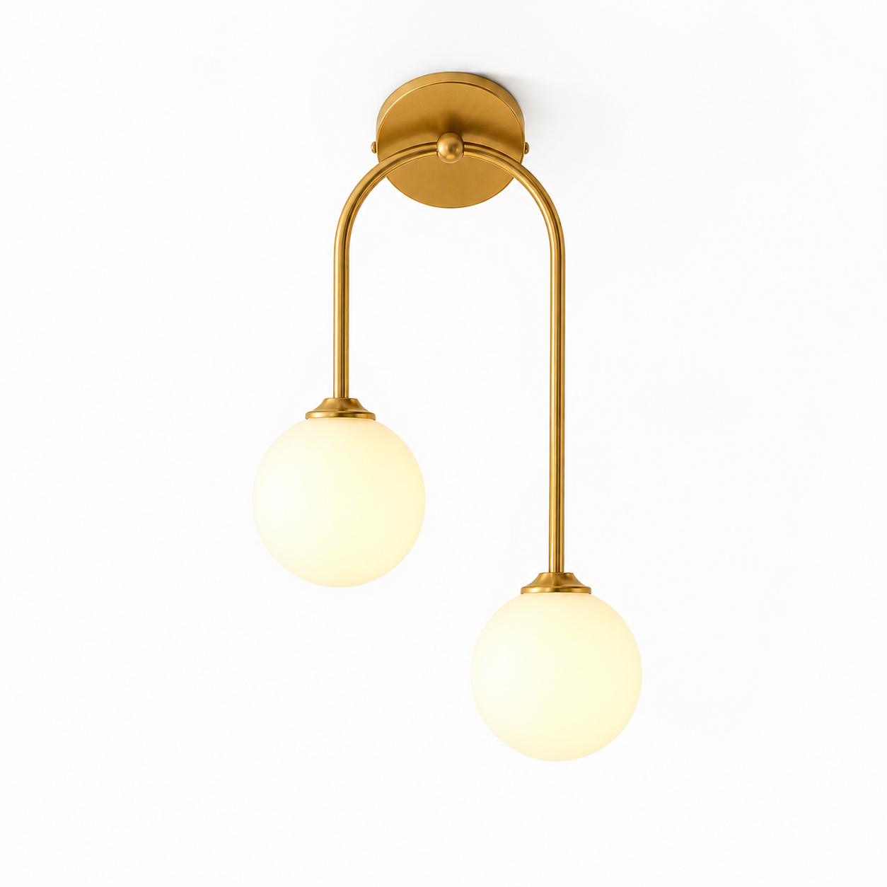 Glass Ball Wall Light - Nordic Double Bedroom Sconce
