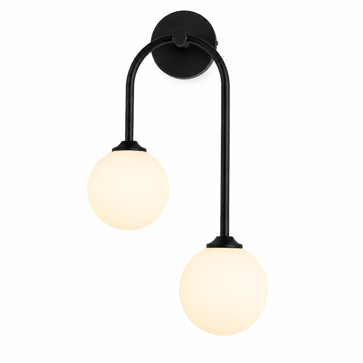 Glass Ball Wall Light - Nordic Double Bedroom Sconce