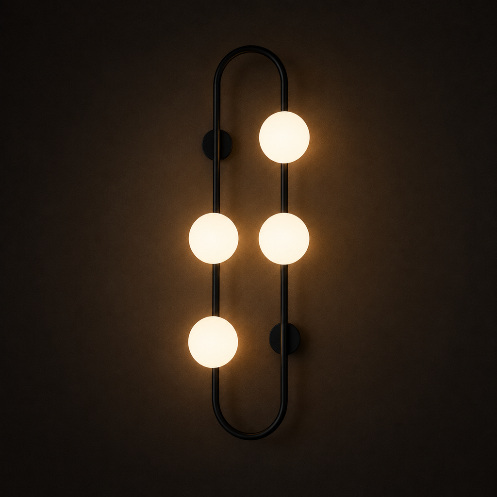 Glass Ball Wall Light - Nordic Bedside Sconce