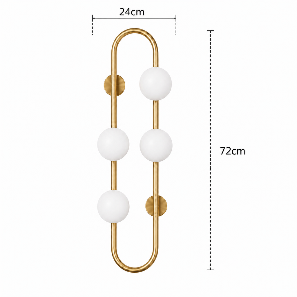 Glass Ball Wall Light - Nordic Bedside Sconce