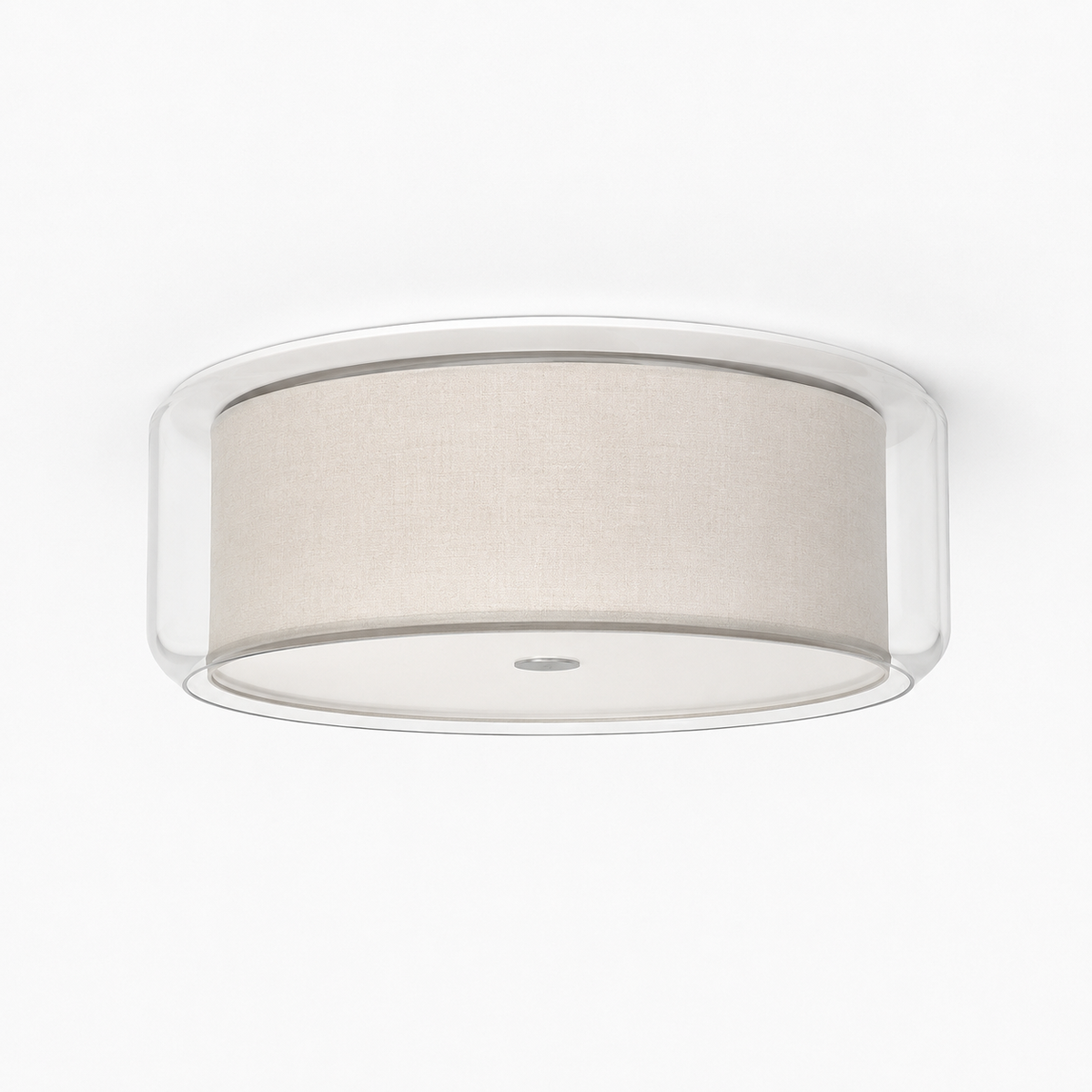 Glass Flush Mount Ceiling Light - 36W Dimmable Hallway and Bedroom