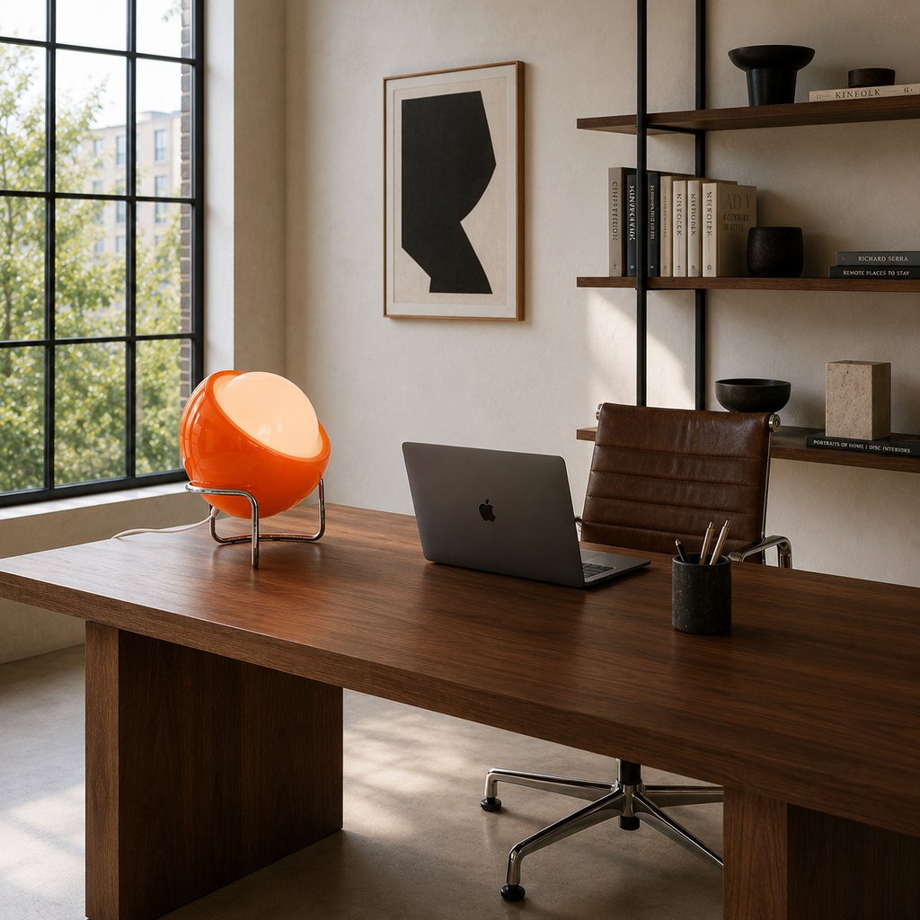 Glass Table Lamp - Mid-Century Creative Bedside Lamp