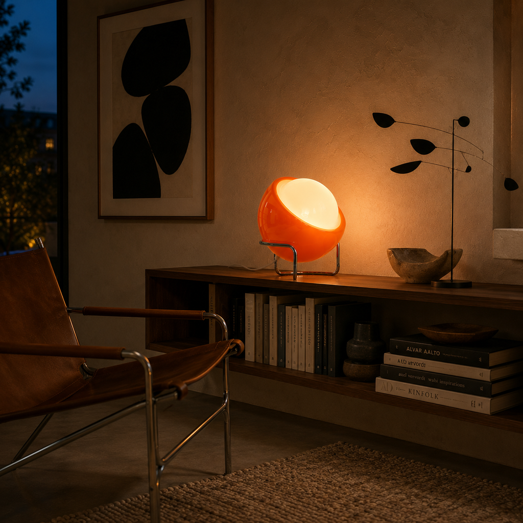 Glass Table Lamp - Mid-Century Creative Bedside Lamp
