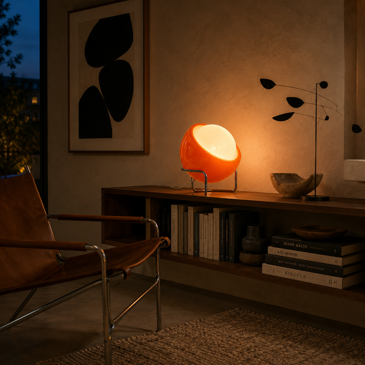 Glass Table Lamp - Mid-Century Creative Bedside Lamp