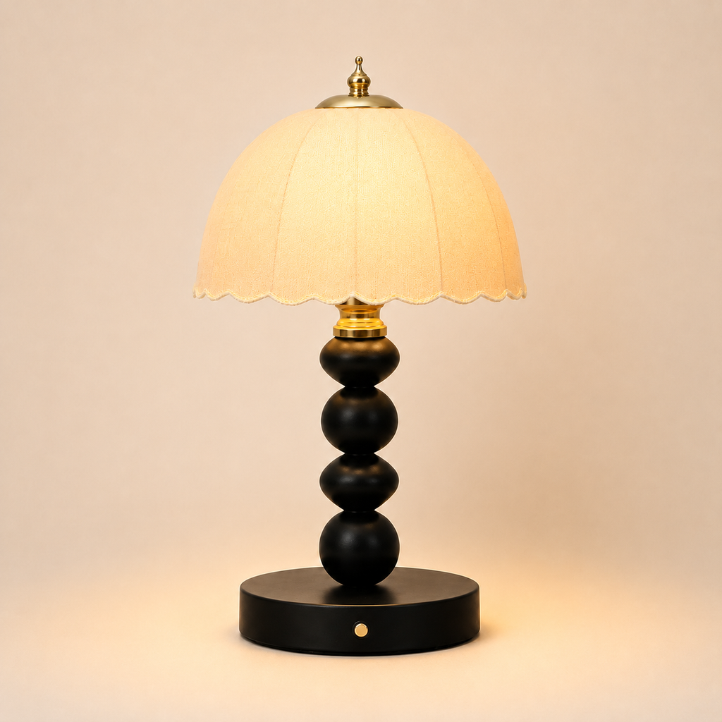 Glass Table Lamp - Nordic Sculptural Bedside Lamp