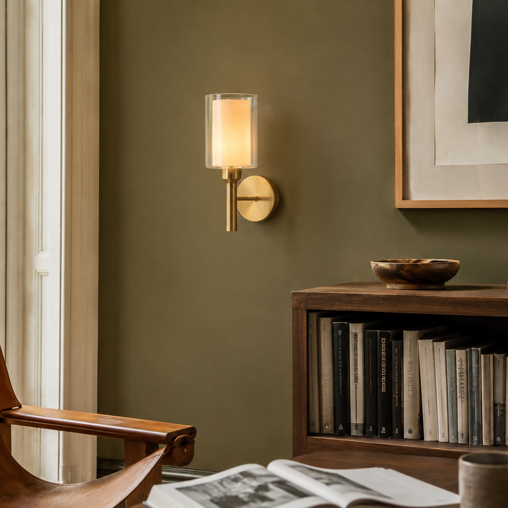 Glass Wall Light - Creative E27 Bedside & Living Room Sconce