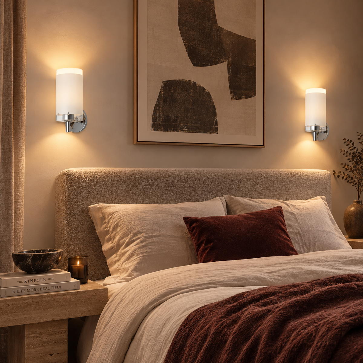 Glass Wall Light - Modern E27 Decorative Sconce