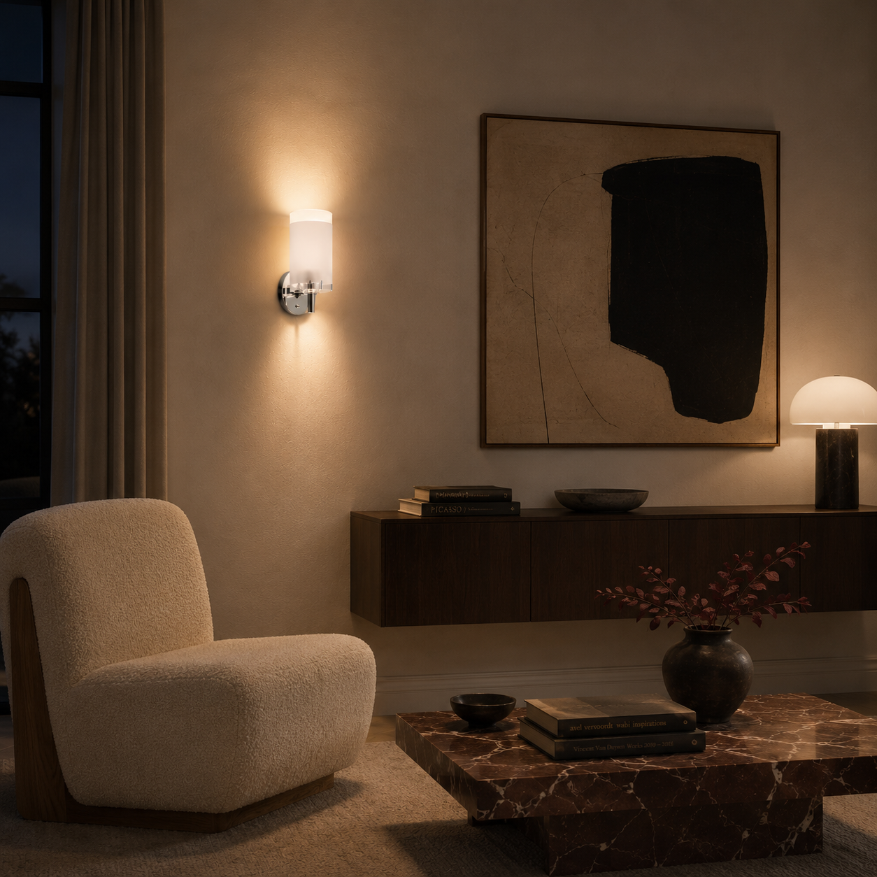 Glass Wall Light - Modern E27 Decorative Sconce