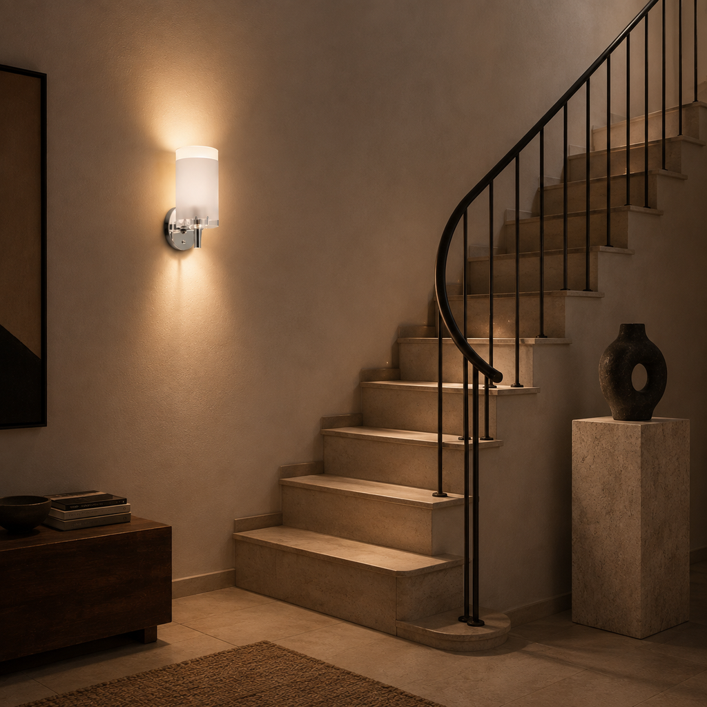 Glass Wall Light - Modern E27 Decorative Sconce