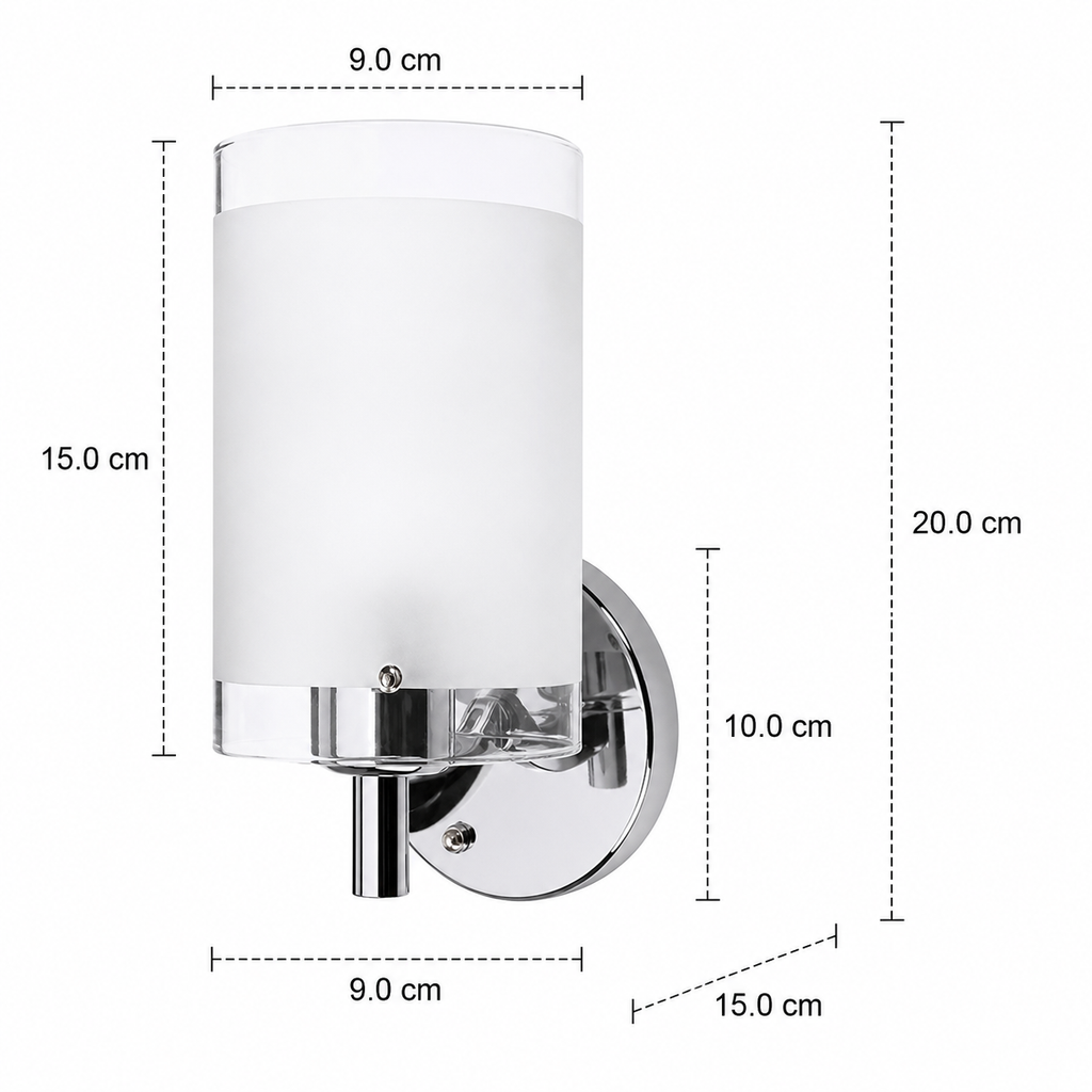Glass Wall Light - Modern E27 Decorative Sconce