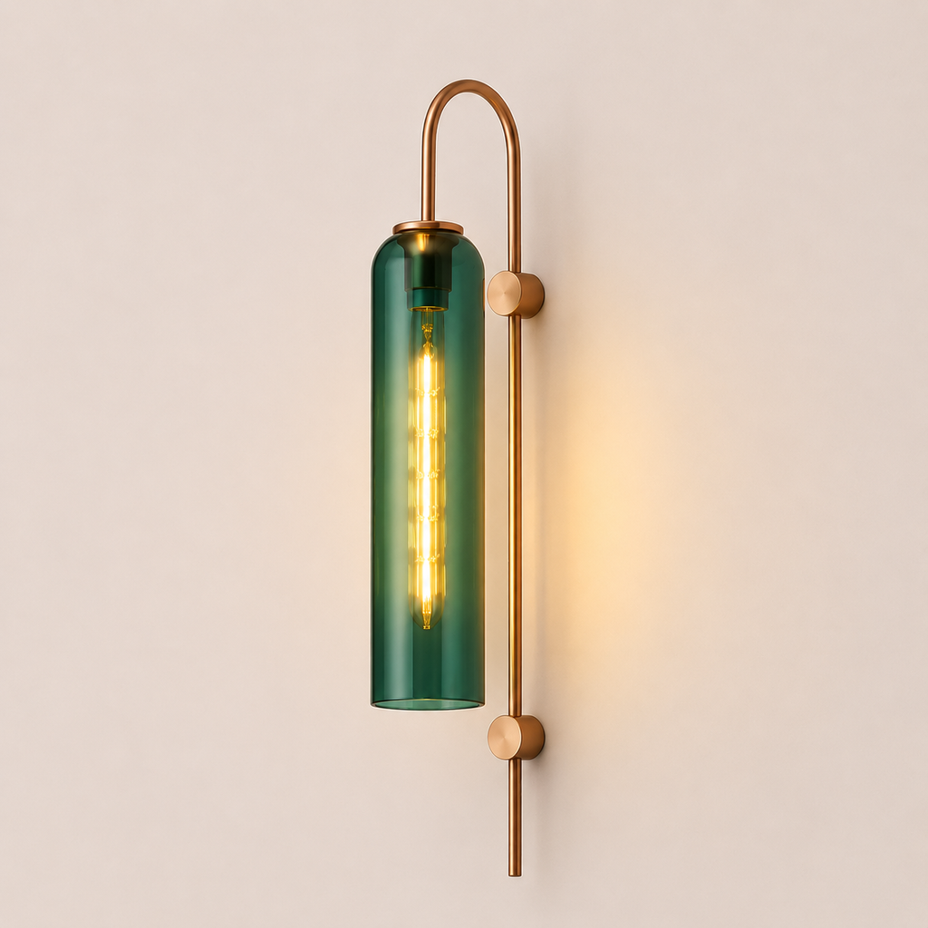 Glass Wall Light - Modern Luxury Bedside and Corridor Sconce