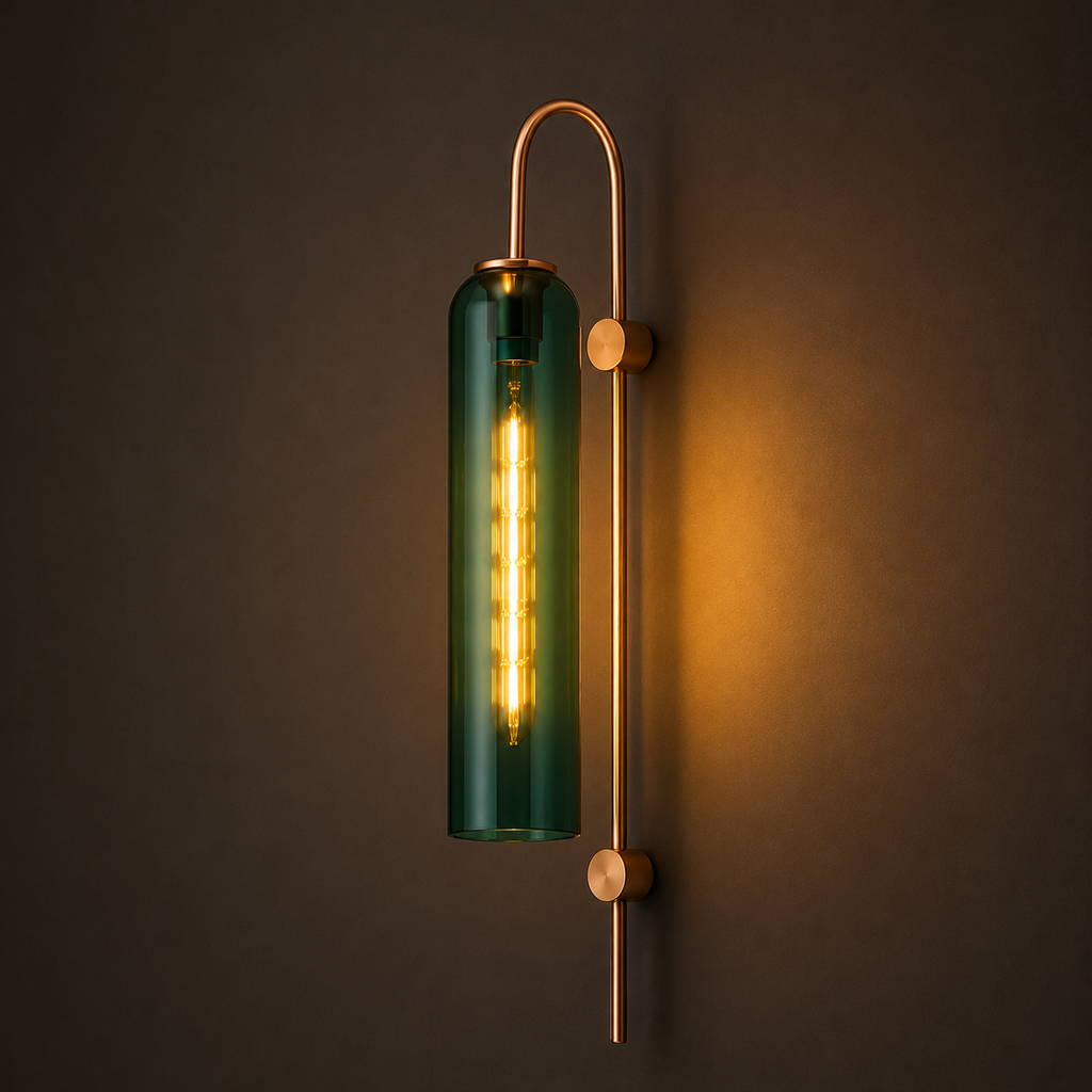 Glass Wall Light - Modern Luxury Bedside and Corridor Sconce