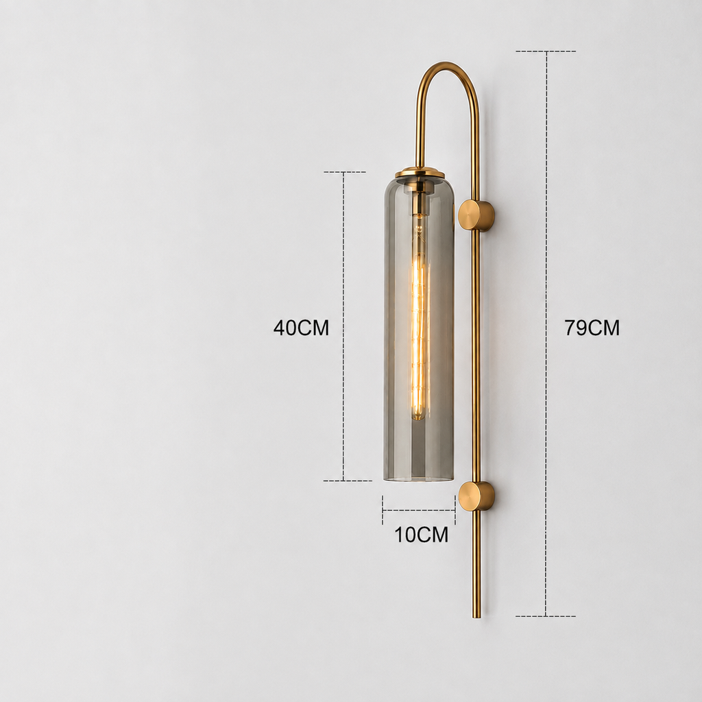 Glass Wall Light - Modern Luxury Bedside and Corridor Sconce