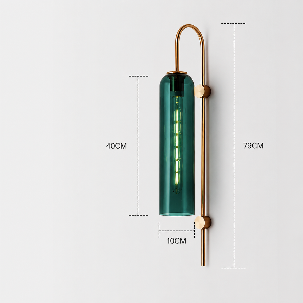 Glass Wall Light - Modern Luxury Bedside and Corridor Sconce