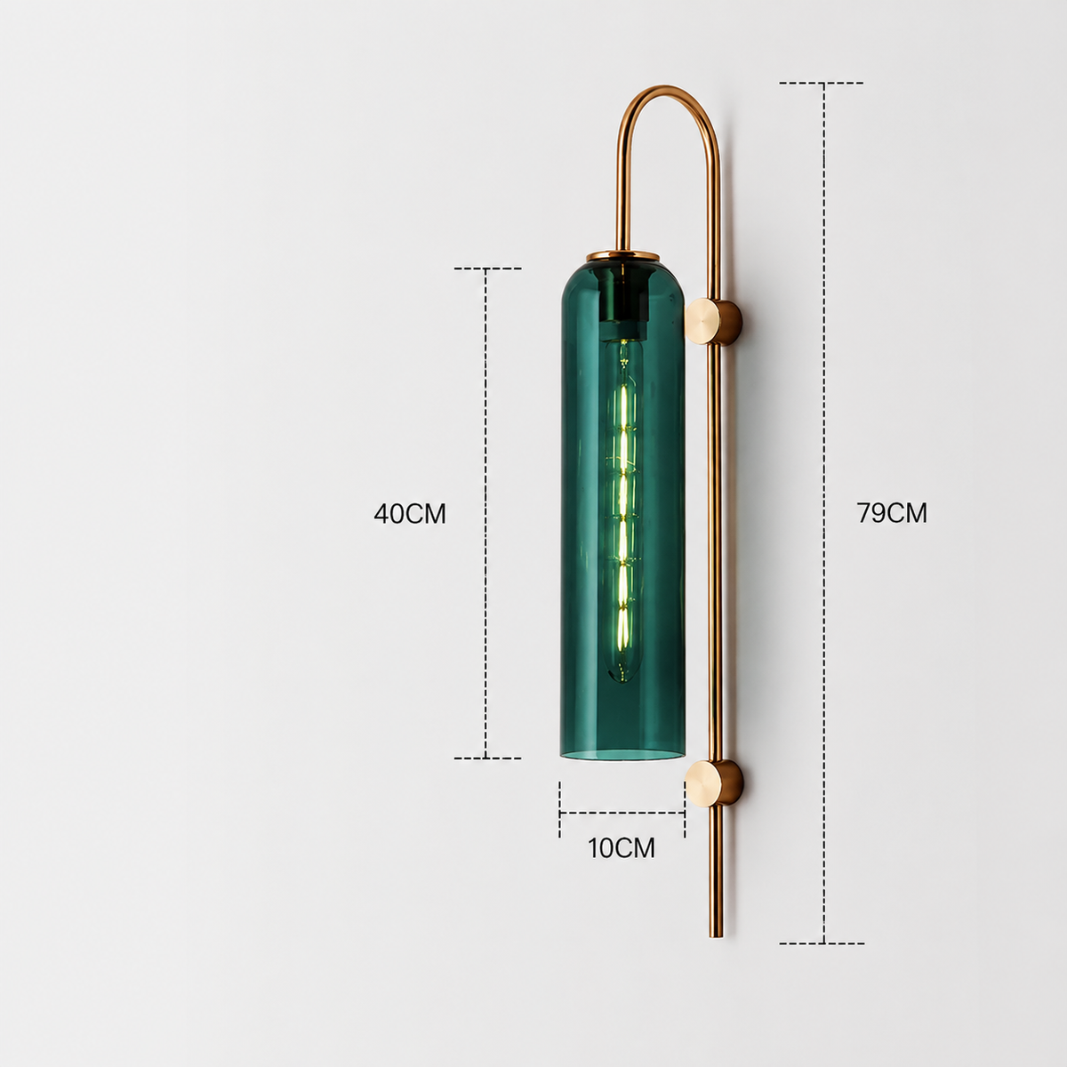 Glass Wall Light - Modern Luxury Bedside and Corridor Sconce