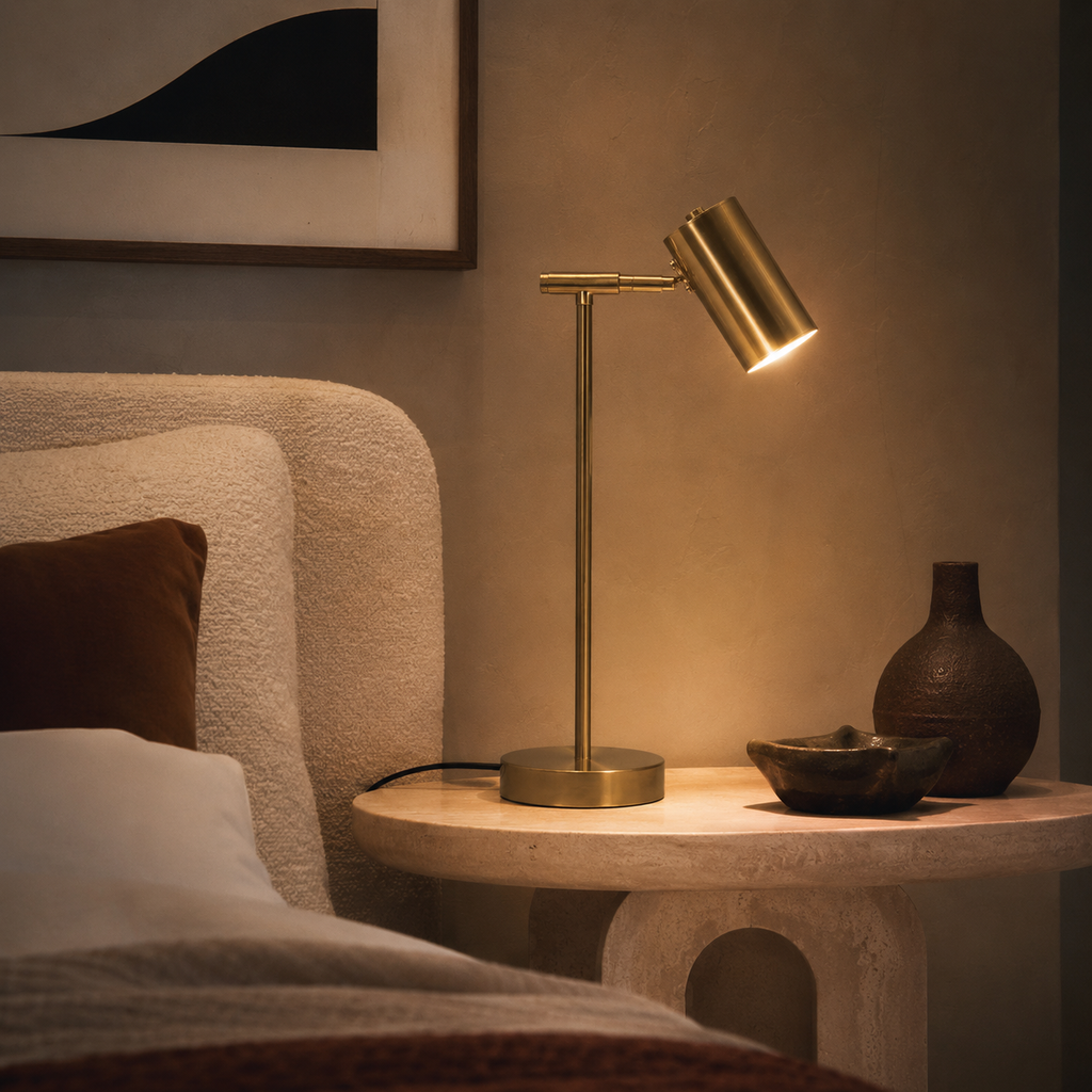 Gold Desk Lamp - Modern Eye-Care Reading Table Lamp