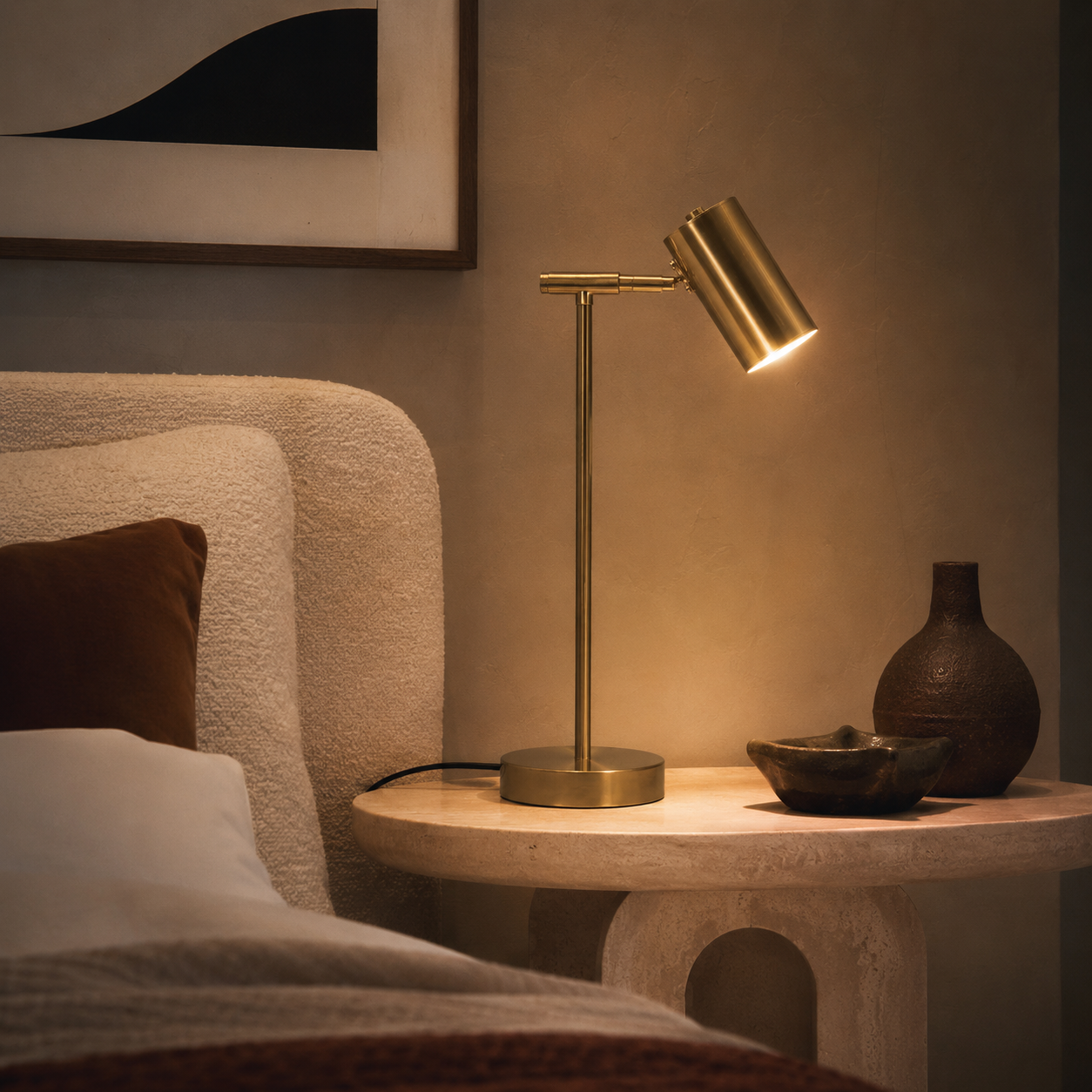 Gold Desk Lamp - Modern Eye-Care Reading Table Lamp