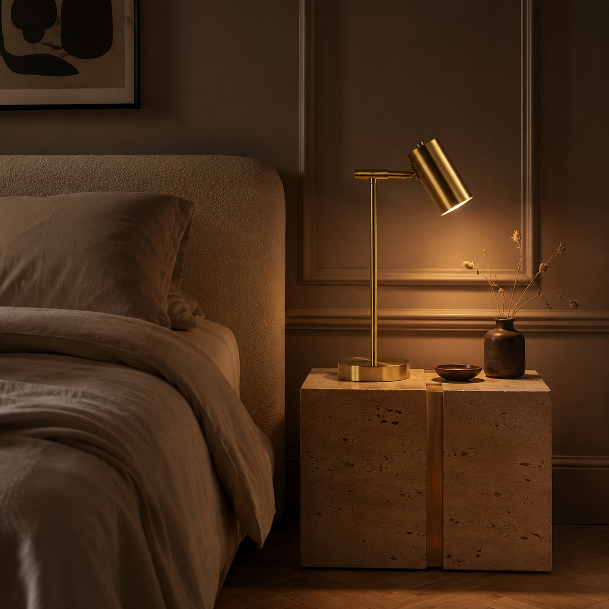 Gold Desk Lamp - Modern Eye-Care Reading Table Lamp