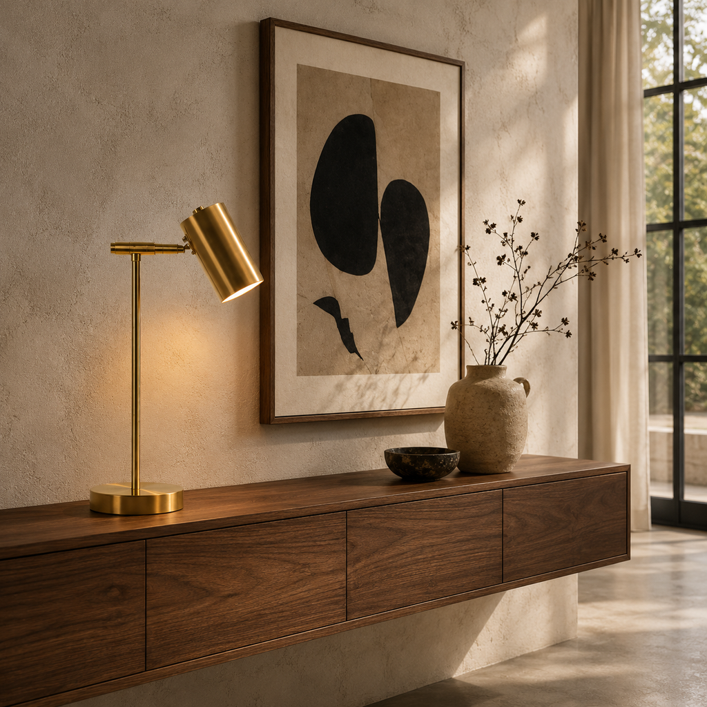 Gold Desk Lamp - Modern Eye-Care Reading Table Lamp