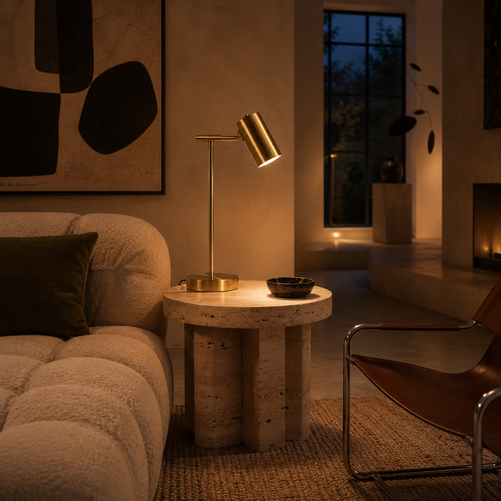 Gold Desk Lamp - Modern Eye-Care Reading Table Lamp