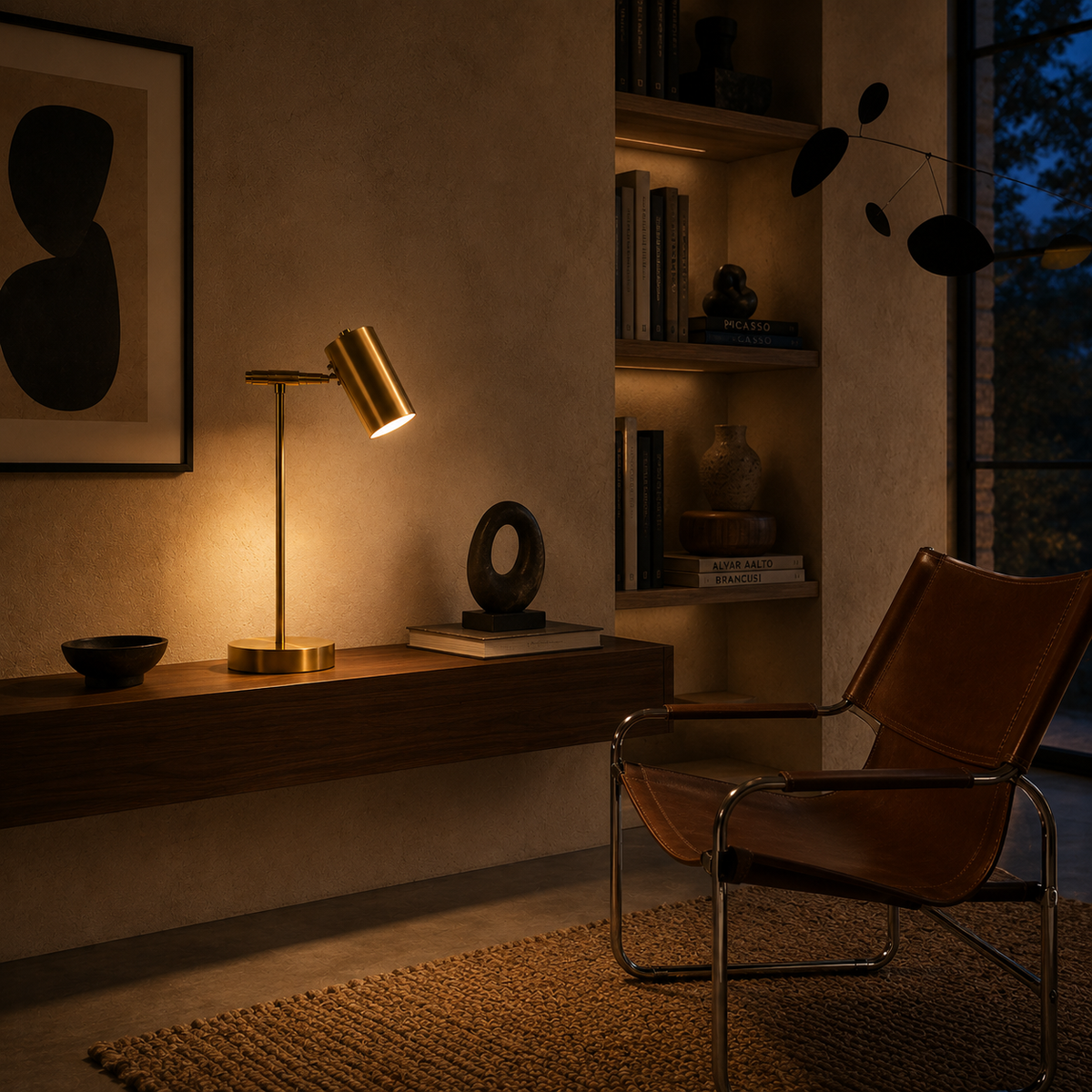 Gold Desk Lamp - Modern Eye-Care Reading Table Lamp