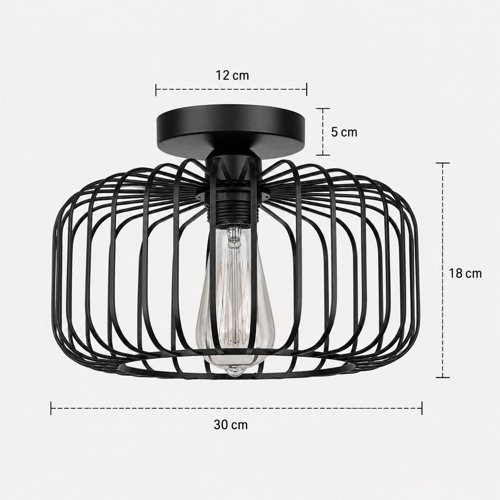 Industrial Ceiling Light - Retro American Living Room Light