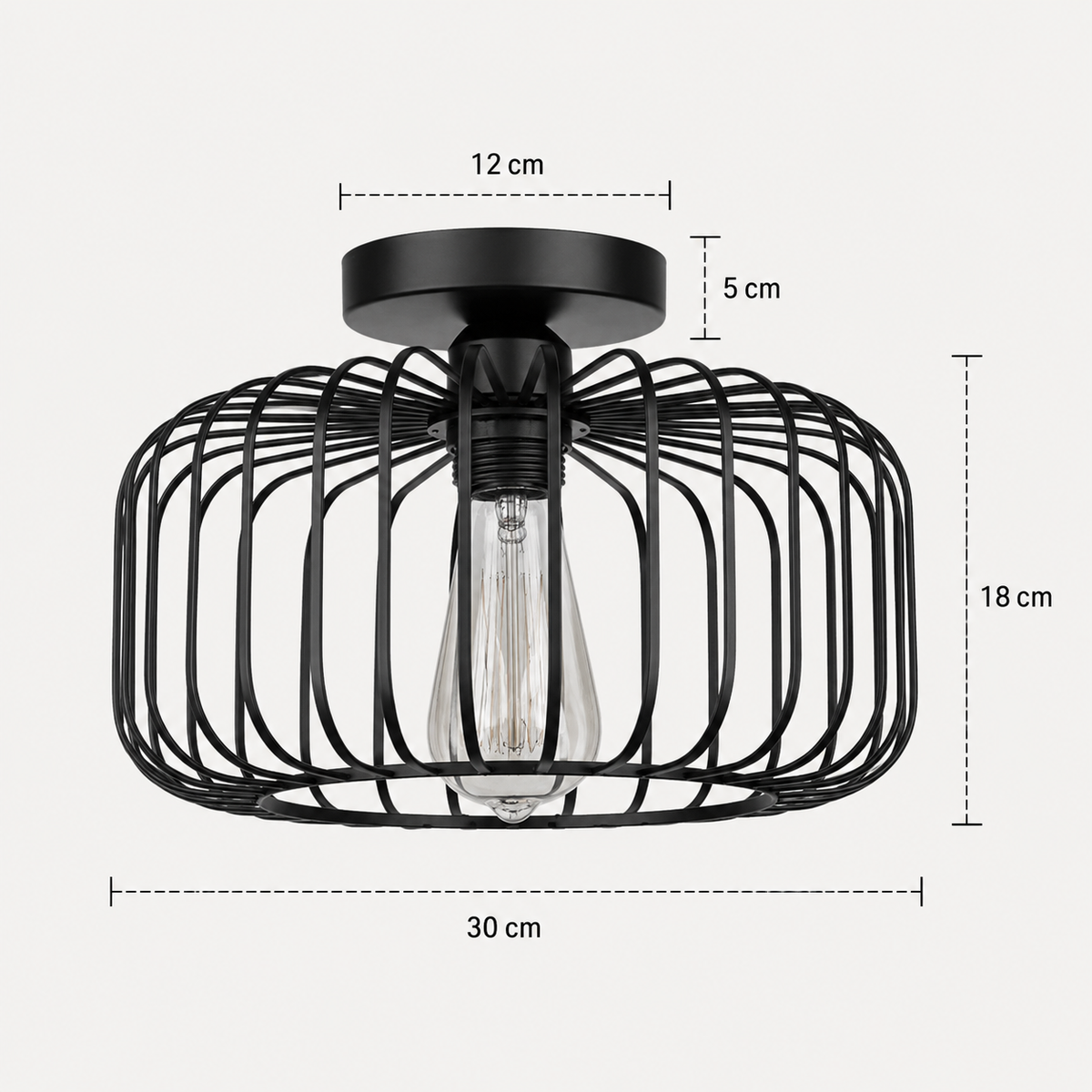 Industrial Ceiling Light - Retro American Living Room Light