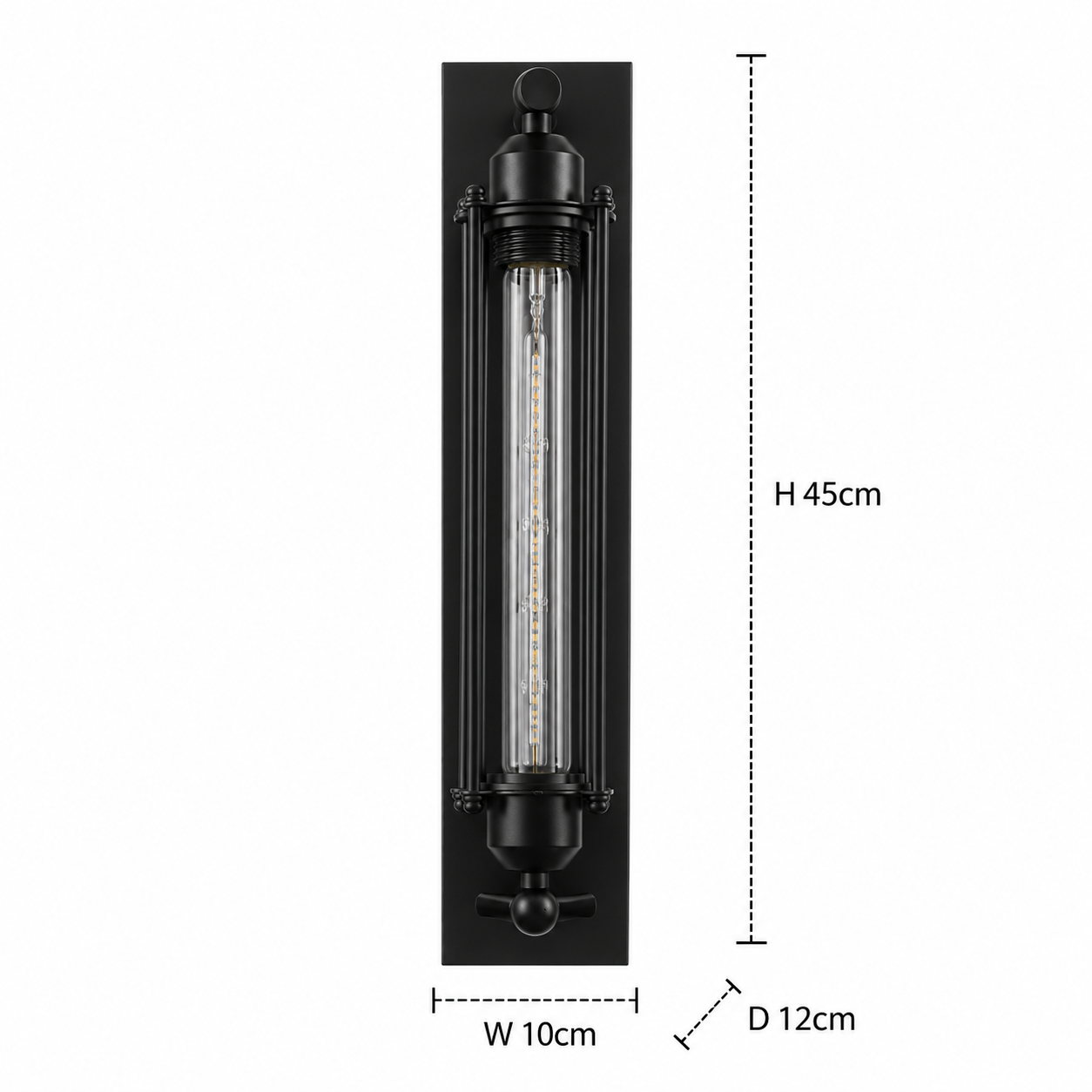 Industrial Wall Light - Retro Iron Loft Corridor Sconce