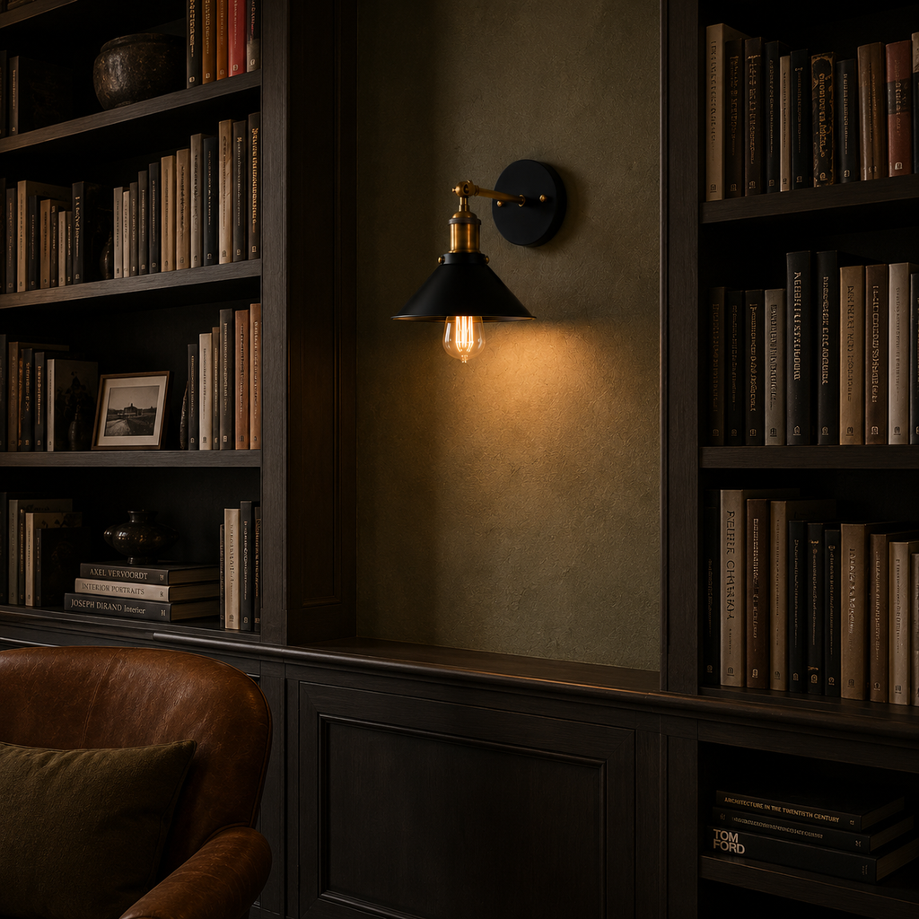Industrial Wall Light - Retro Staircase and Hallway Sconce
