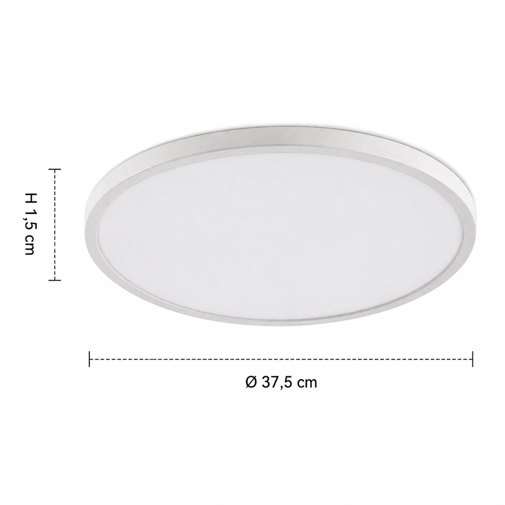LED Ceiling Light - 18W Dimmable Round Flush Light