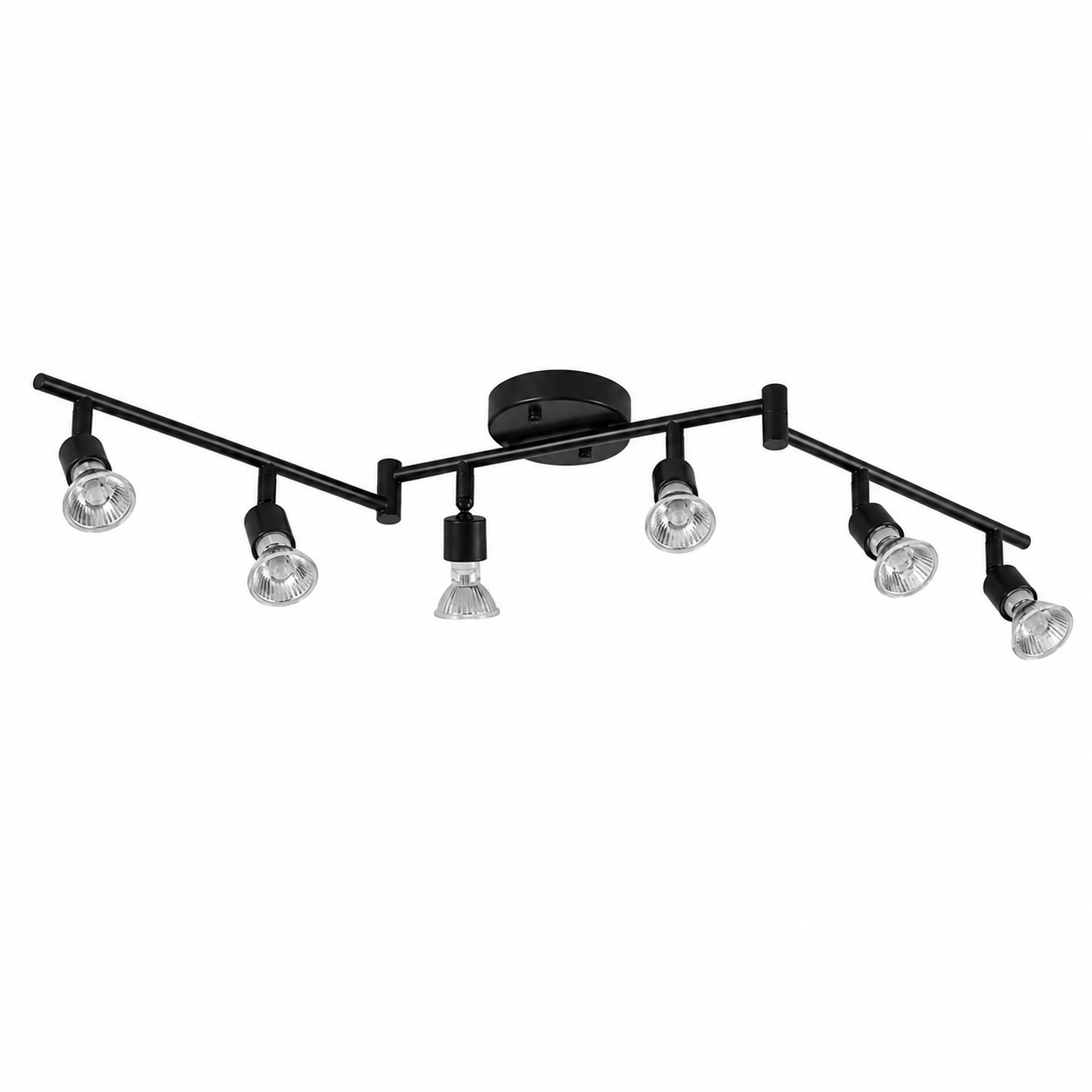LED Ceiling Spotlight - Foldable 6-Head Bar