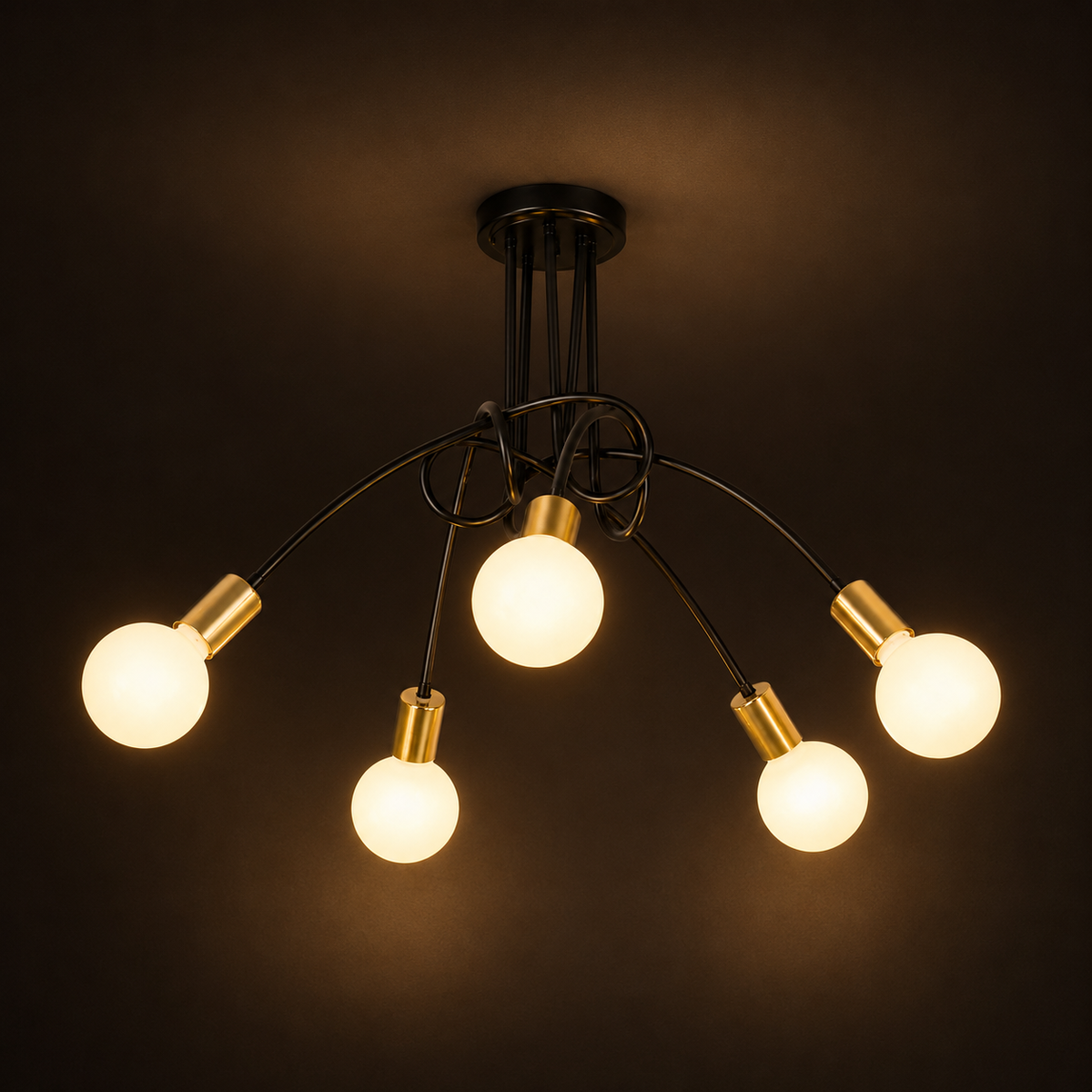 LED Chandelier - Modern 5-Light Living Room Ceiling Light